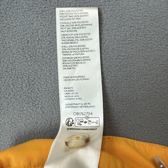 Maeve Anthropologie Pleated Shorts Womens 6 Yellow Avery High Waist Pockets - Picture 12 of 13